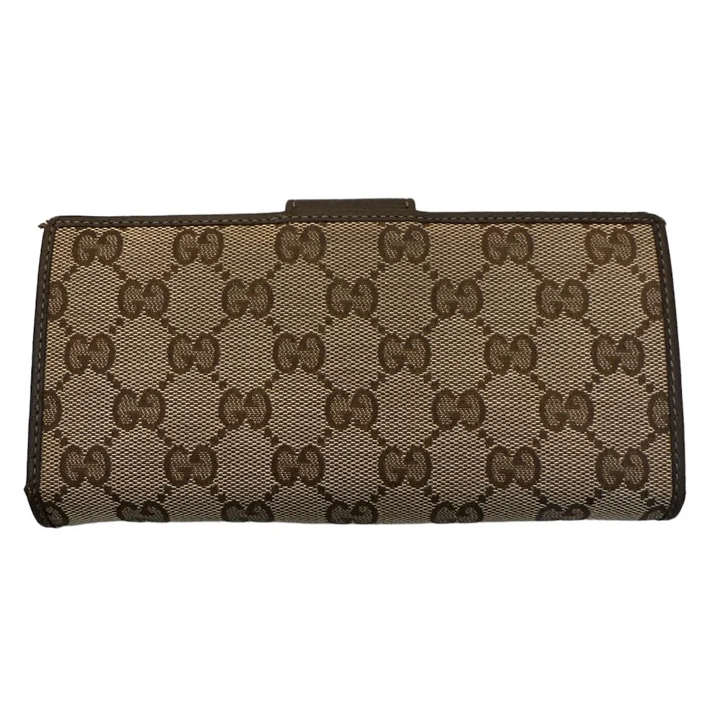 Gucci Brown Monogram Long Wallet Authentic - Picture 8 of 15